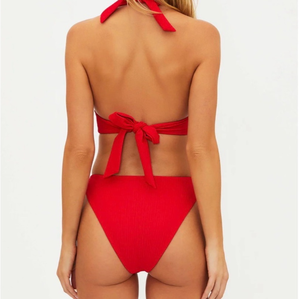 Beach Riot Amarie Red Bikini Bottom - Picture 3 of 6